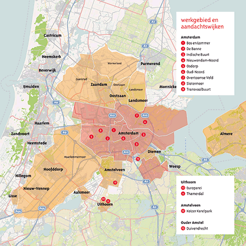 Eigen Haard gebiedskaart