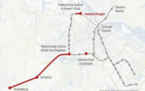 MIRT 2023 - schets doortrekken metrolijnen