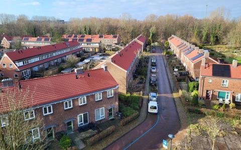 Rochdale Diemen wijk Spoorzicht Drone beeld