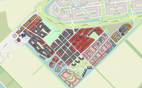 Lelystad Warande plattegrond kavels Groot Nooten