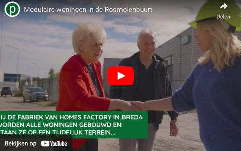 Video-still plaatsing modulaire woningen Rosmolenbuurt