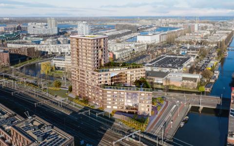Fibonacci - Amsterdam Oost- luchtfoto