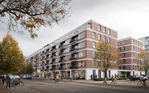 Beeld Johan Greivestraat, Lieven de Key, Beeld van De poort aan de Jan Tooropstraat. Ontwerp: Arons & Gelauff Architecten. Beeld: Vivid Vision.