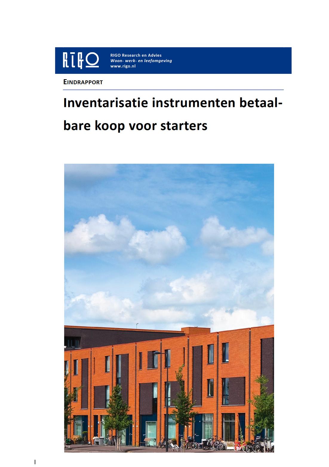 Omslag - Inventarisatie instrumenten betaalbare koop