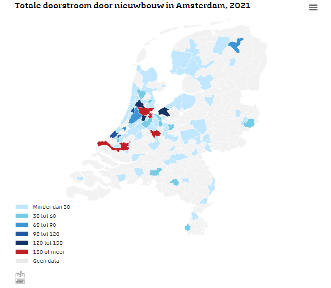 Verhuisketen door nieuwbouw in Amsterdam 2021
