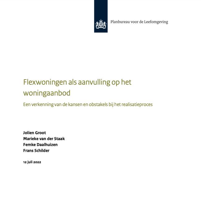 Cover PBL-rapport flexwoningen