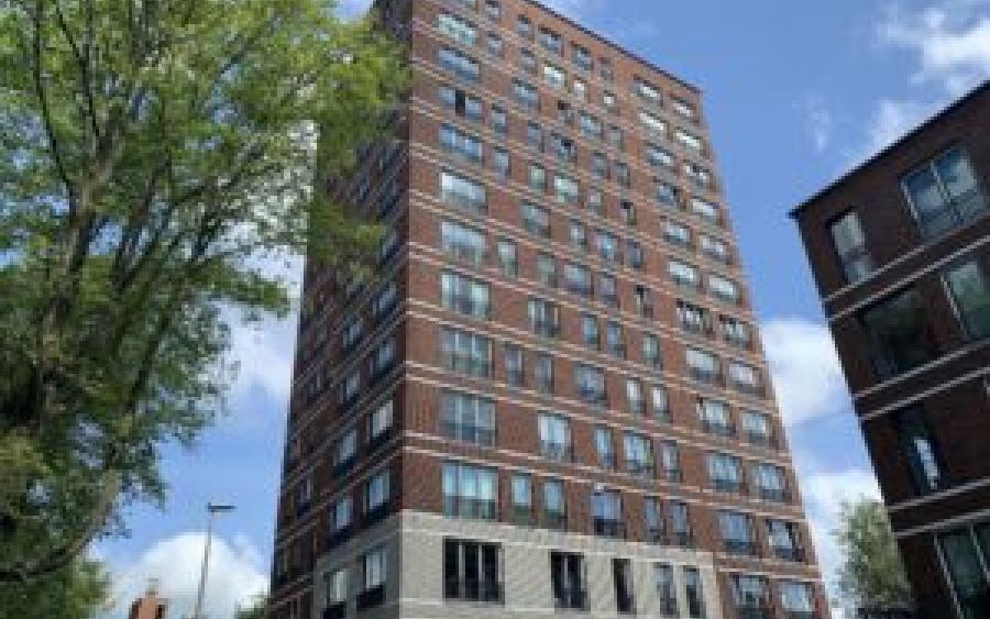 Vrije sector complex IJdoornlaan. Afbeelding via SHY