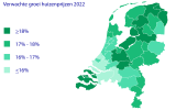 Huizenprijsstijgingen 2021 per provincie - RaboResearch