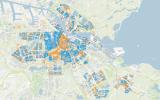 Prijsplafond - oranje buurten hebben geschat hoger verbruik