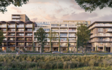 Ontwerp Naritaweg Sloterdijk, ontwikkeling door VORM. Afbeelding via VORM