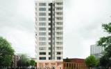 Ontwerp voor woon-werkgebouw in Buiksloterham. Ontwerp door Space&Matter. Ontwikkeling door Maarsen Groep