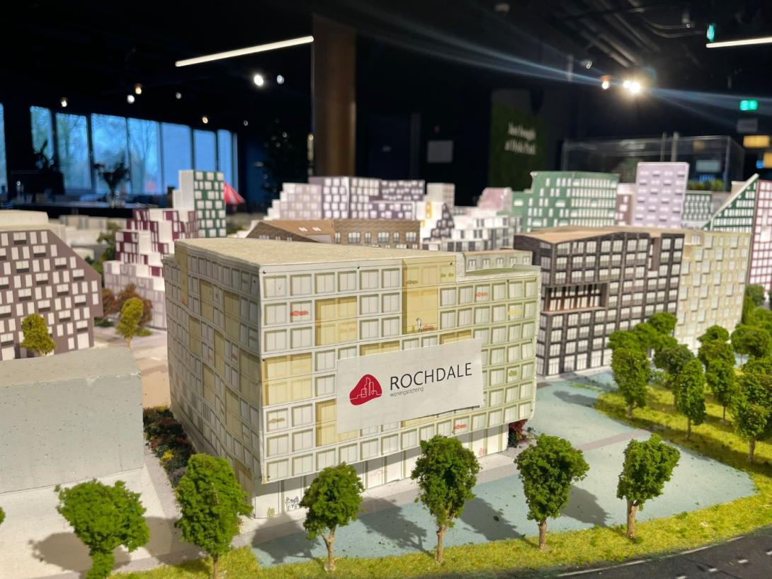 Rochdale impressie wooncomplex op Hydepark, Hoofddorp