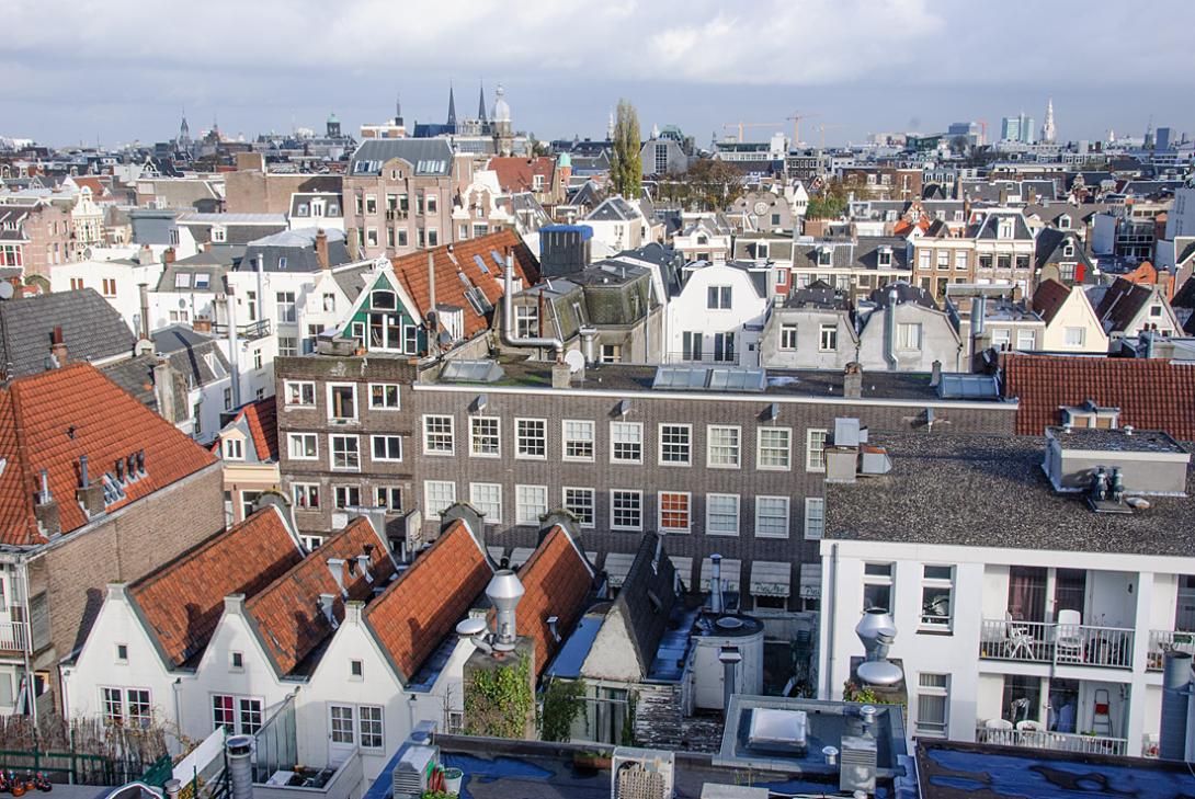 Uitzicht op Amsterdam vanuit Citytheater