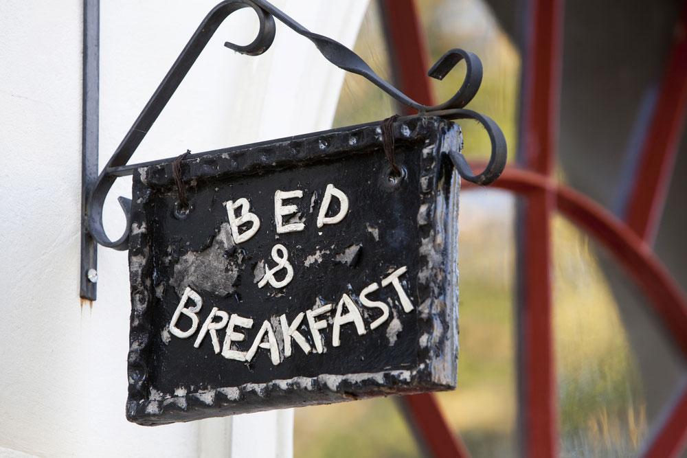 Bed & Breakfast bordje