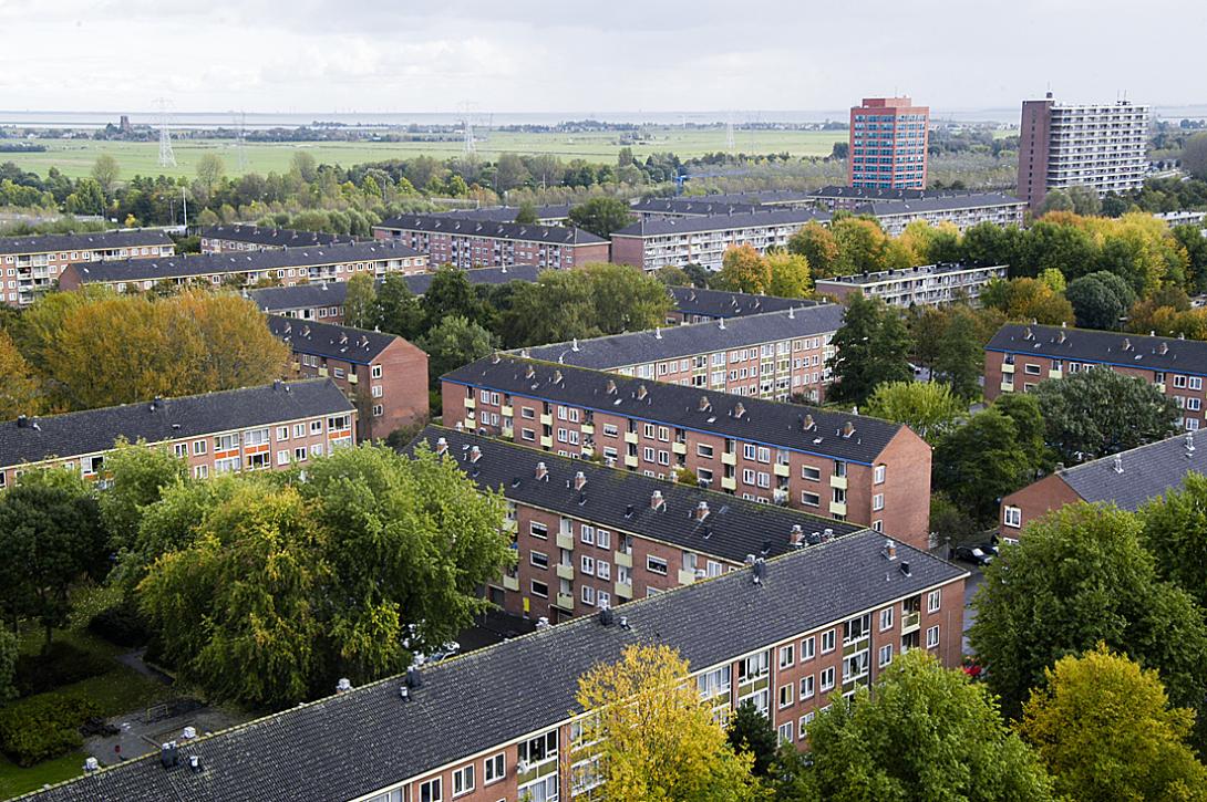 IJdoornlaan, Noord, oktober 2002, opname vanuit een kraancabine