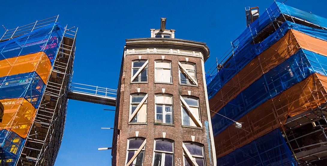 Spuistraat, sloop nieuwbouw, mei 2016