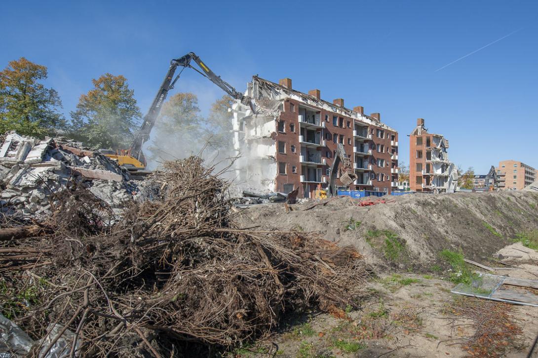 Amsterdam Nieuw-West, Jacob Geelstraat - sloopwerkzaamheden - sloop