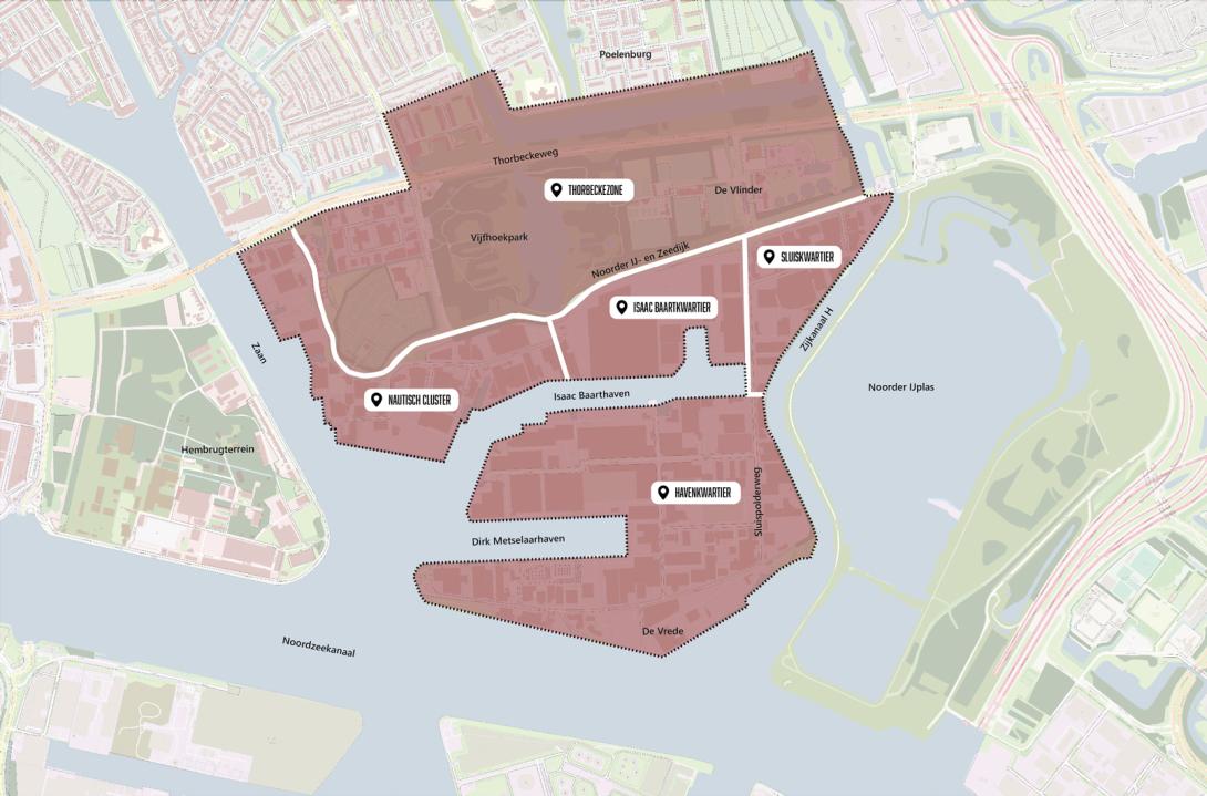 Achtersluispolder ASP Gebiedsperspectief benamingen deelgebieden