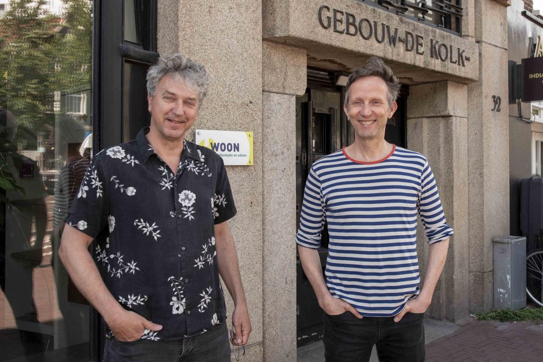 Gert Jan Bakker en Ramón Donicie van !Woon, strijders tegen ongewenst verhuurgedrag.